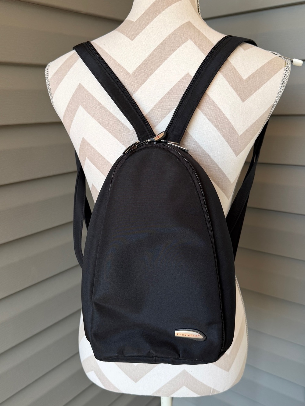 Travelon Black Anti-Theft Compact Backpack Sling